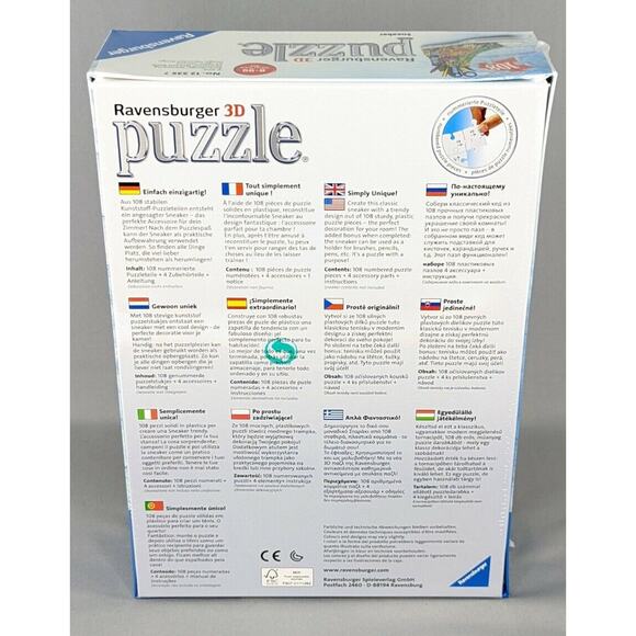 Ravensburger Graffiti High Top Sneaker Easyclick Premium 3D Puzzle 108 pcs - Picture 3 of 6